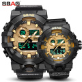 Relógios esportivos da marca de luxo SBAO masculino analógico digital de natação do exército casal militar relógio relógios de pulso de quartzo da amante 2020 Novo